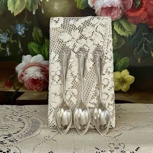 Gorham Lancaster Sterling Silver Grapefruit spoons 3 Vintage Monogramed